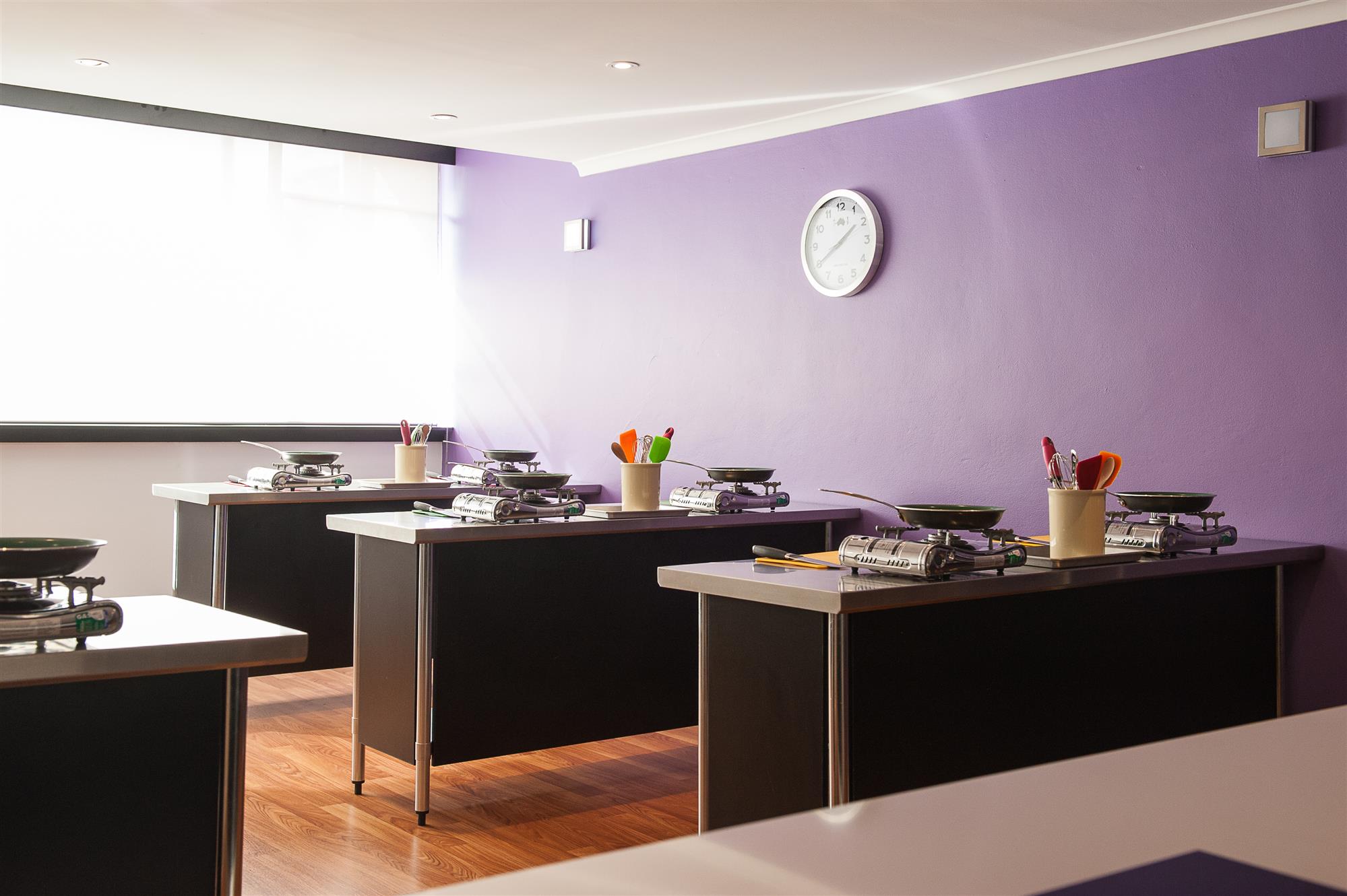 Cooking clases in the Purple Kitchen