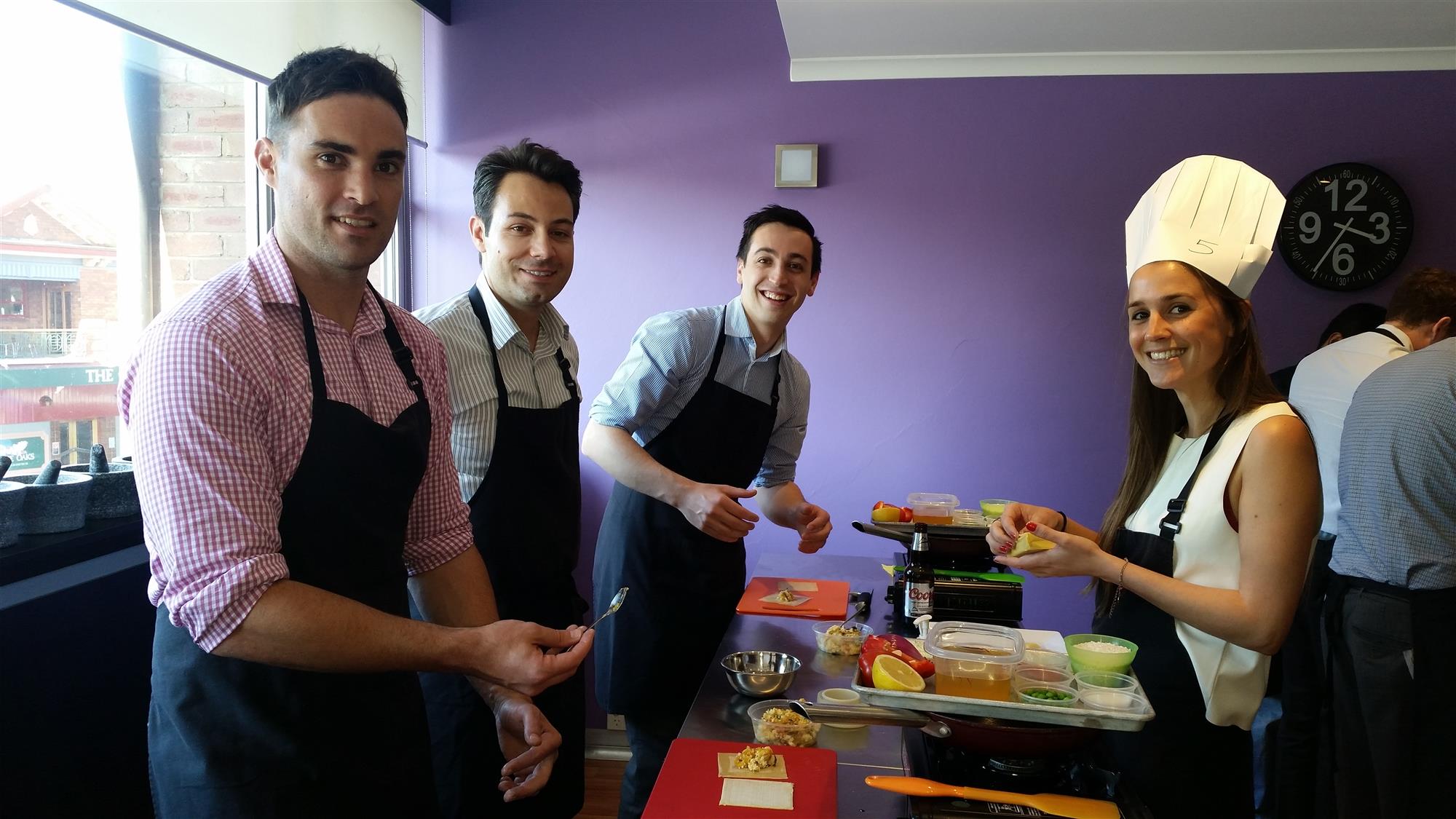 Team cooking class